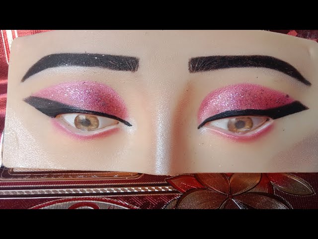 Pink black eyes makeup Easy tutorial || step by step for beginners special video 