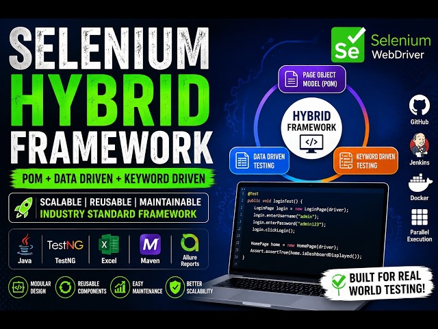 Build Hybrid Selenium Framework with Java + TestNG + Maven | Session 1 | Real Time Project