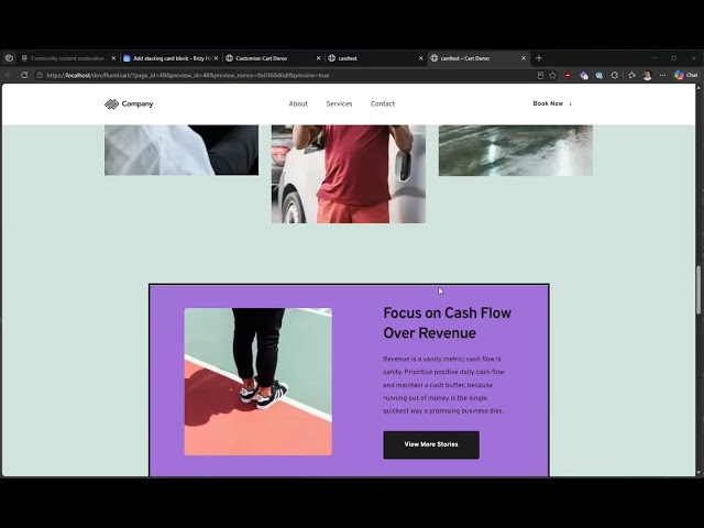 Create a Stacking Card Scroll Effect in Brizy
