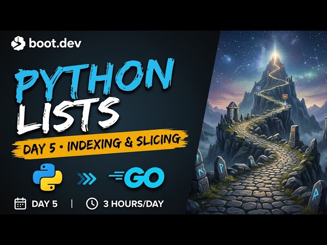 Boot.dev Journey  Day 5: Lists | Python - Go