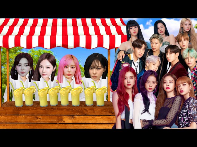 K-Pop Idols at Aespa’s Lemonade Stand (PART 1)
