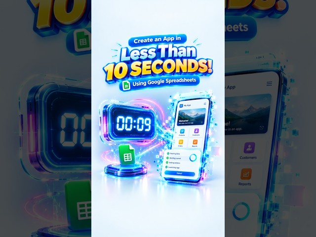 Build an App in Less Than 10 Seconds! #appsheet #buildapps