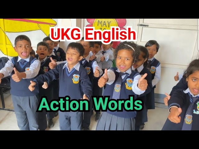 UKG ENGLISH/ACTION WORDS/PRACTICE WORKSHEET 