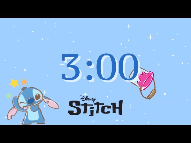 Stitch 3 minute timer Sport and Study with Stitch Classroom Sport timer Pomodoro Timer