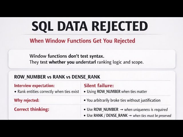 10 SQL Questions Interviewers Use to Reject Junior Analysts