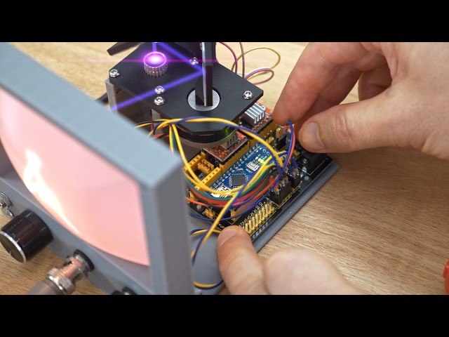 I made a fake CRT TV with a LASER