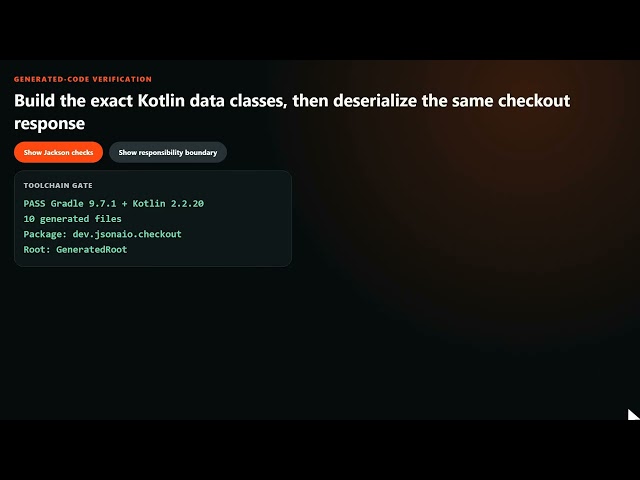 JSON to Kotlin Data Class: Check a Mobile Checkout Response
