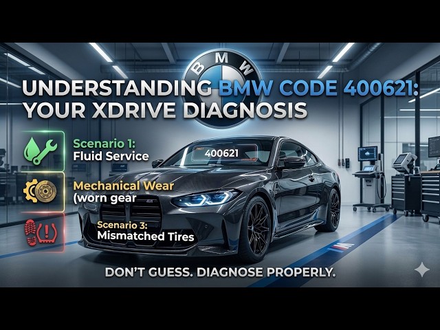 BMW Code 400621 Explained: xDrive Oil Wear, Failure or Tire Issue?