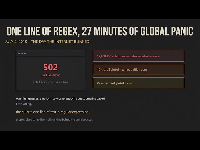 Outages : How 1 Line of Code Took Down Half the Internet