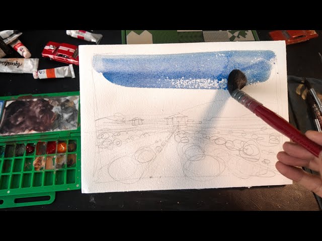 Watercolor Painting Tutorial for Beginners Step by Step / P6