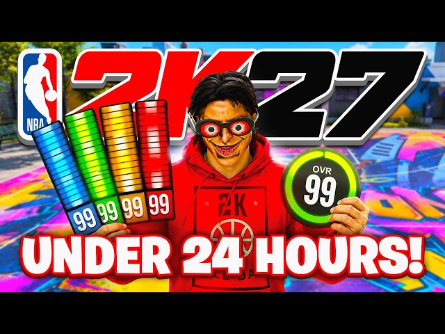 FASTEST WAY TO GET MAX 99 OVERALL + BADGES IN 1 DAY IN 2K27!! MAX EVERY BUILD YOU MAKE IN A DAY!!