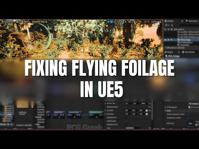 Unreal Engine foliage spiraling? Fix it in seconds