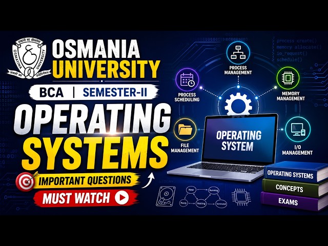 🔥 90% of Students Miss These Operating Systems Questions | OU BCA Sem-II #degree #exam #important