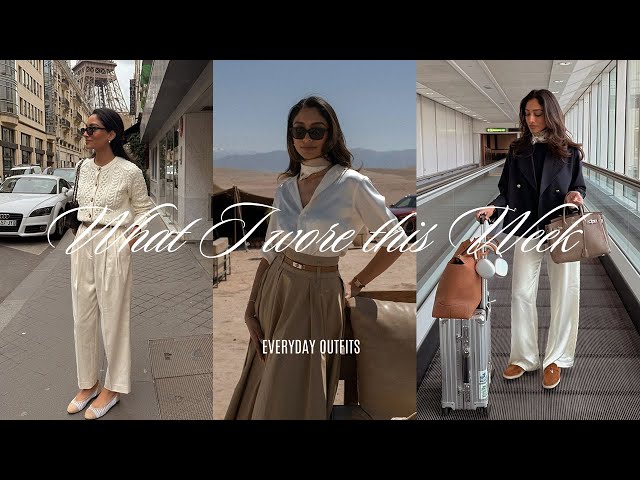 WHAT I WORE THIS WEEK | EVERYDAY SPRING OUTFITS LOOKBOOK & VLOG
