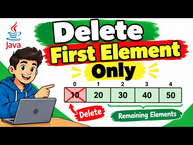 21 how to removet first element in an array using java