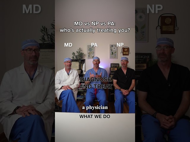 MD vs NP vs PA: who's actually treating you?