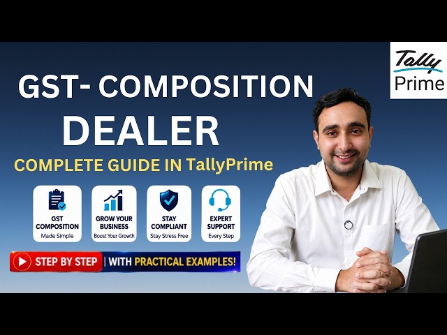 How to Manage Compostion Tax (GST) in TallyPrime