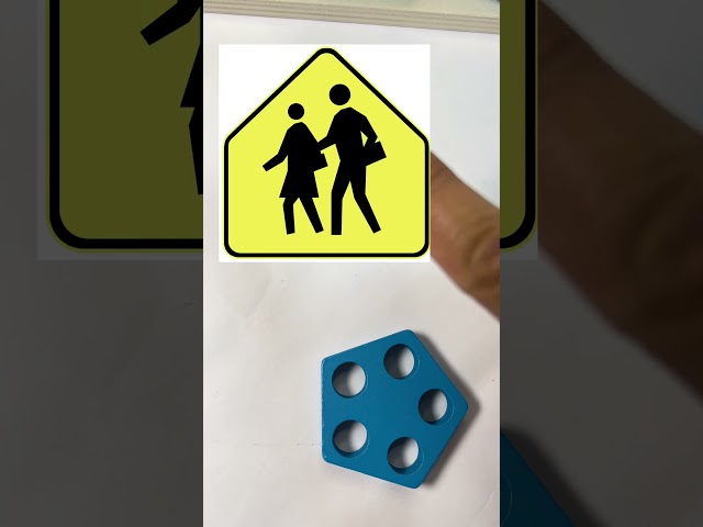 Attributes of a Pentagon #earlychildhoodeducation #earlymathskills #learnshapes