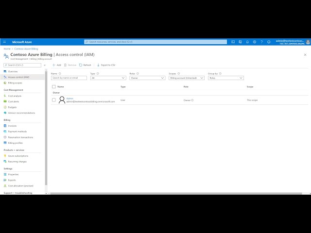 Manage access to your MCA billing account