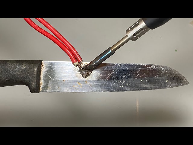 Use 1.5v battery for soldering everything.