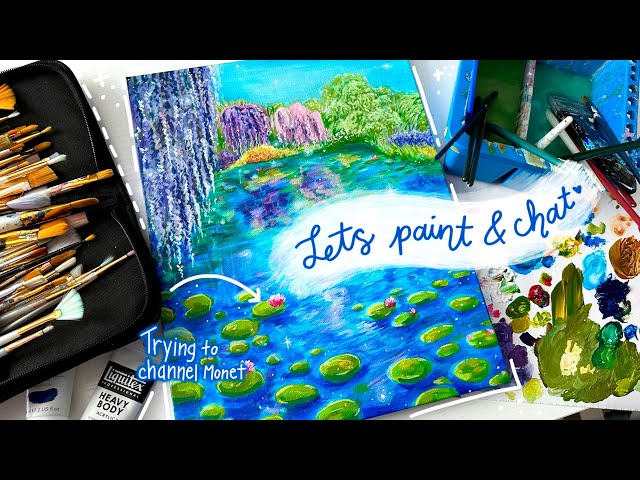 paint a magical lake with me ✨ i learned a lot!