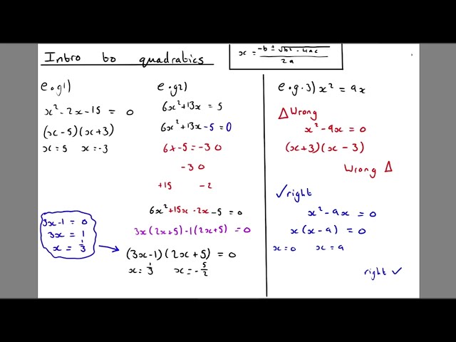A-Level Maths: Surds and indices, Intro to Quadratics