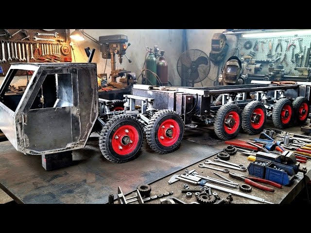 homemade crane | in 180days, full video, full metal | rc action homemade