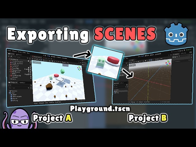 Export SCENES Between Godot Projects