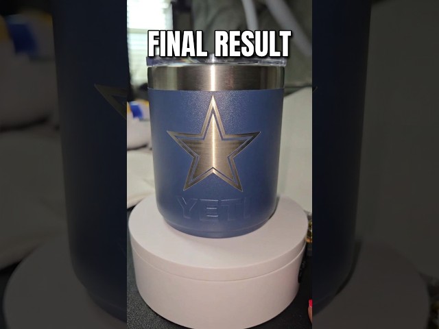 Custom Engraved YETI for my Uncle with my WeCreat Vision