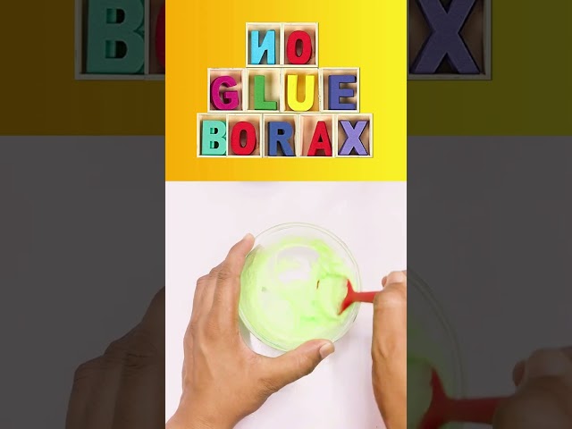 I TRIED TO MAKING SLIME WITHOUT GLUE BORAX #shorts