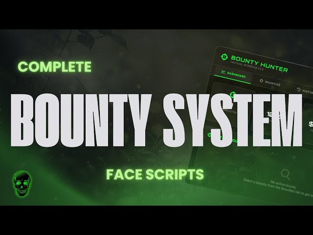 Complete Bounty System for FiveM GTAV Qbox - By FACE SCRIPTS