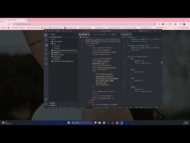 Project 14 - Text Effect |  Code