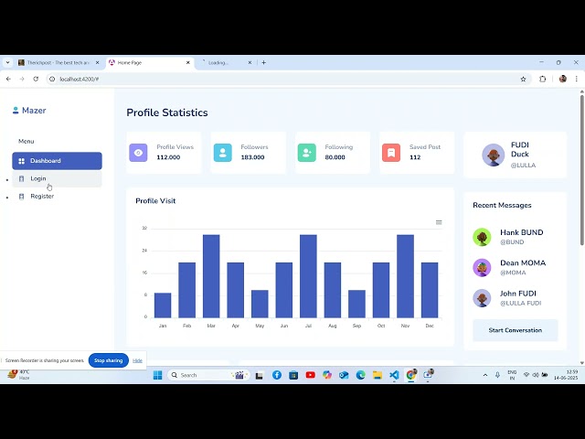 Angular 20 Build a Minimalist Admin Dashboard