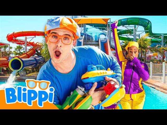 Will It Sink or Float? 🌊 Blippi & Meekah's Waterpark Vehicle Challenge!