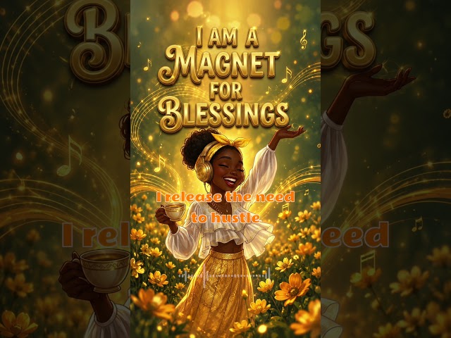I Am a Magnet for Blessings ✨ Say it with us #affirmations #manifestation #afrobeat #shorts