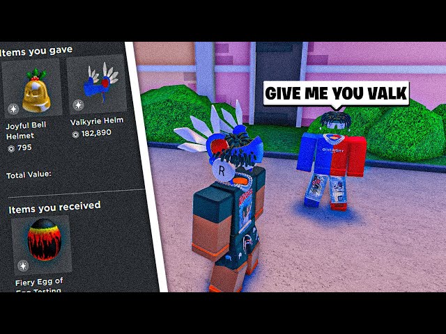 ROBLOX ODER TRIES TO STEAL MY VALK