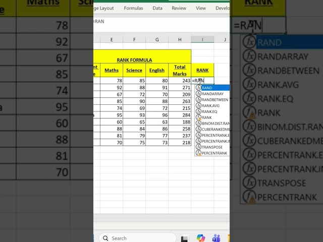 Learn Excel Rank Formula | Rank Data Easily In Seconds