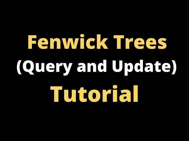Fenwick Tree Tutorial | Foolw-up problem from Codeforces | Check first comment before starting