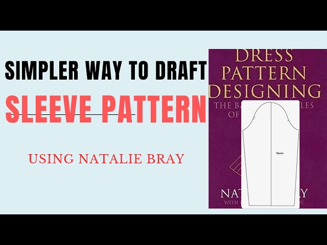 How to draft the straight and fitted sleeve block. #diy #sleeve #patterndrafting  #tutorial