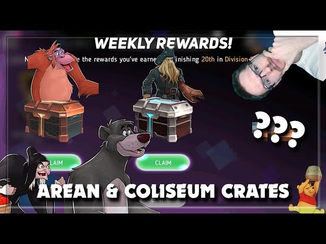 ARENA & COLISEUM SEASON CRATE OPENING + TRON! | Disney Heroes Battle Mode #11
