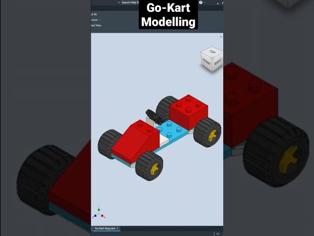 Go-Kart CAD Modelling - Autodesk Inventor 2022 #Shorts