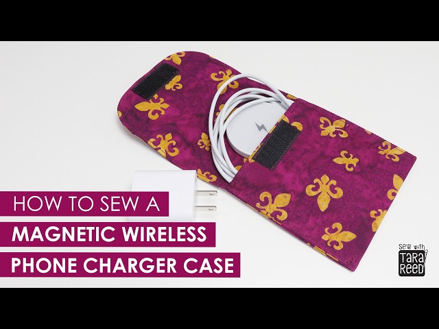 How to Sew a Magnetic Phone Charger Case - Easy Sewing Project