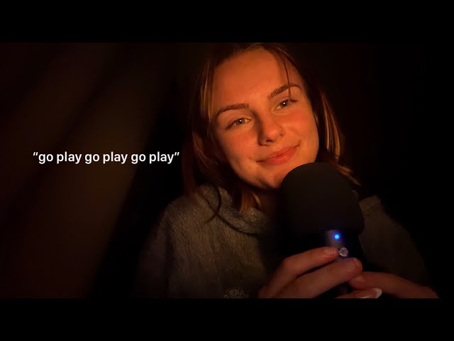 ASMR Repeating “go play” - super clicky mouth sounds