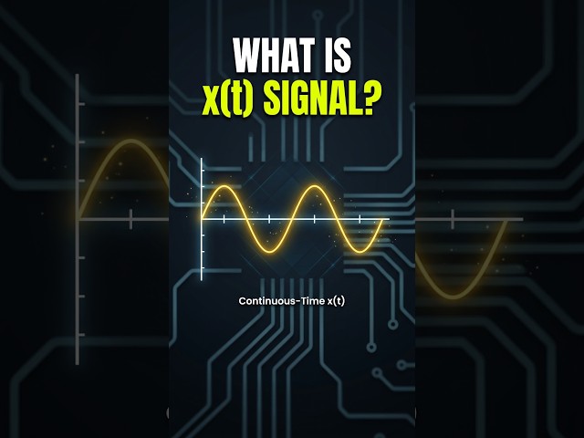 What is a Continuous-Time Signal? | Signals & Systems #shorts