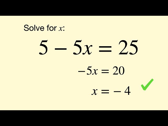 Solving Equations - Balancing & Inverse Operations