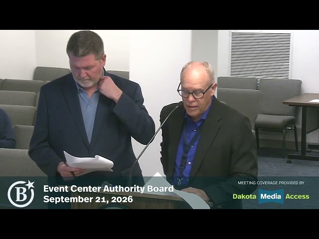 Bismarck Event Center Authority Board 2026-09-21
