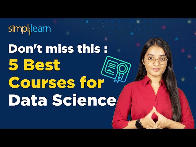 Top 5 Best Courses for Data Science 2026 | Top 5 Data Science Certifications 2026 | Simplilearn