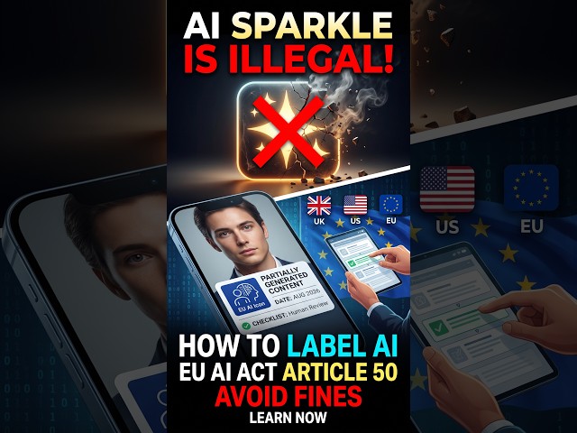 Is Your AI Sparkle Illegal? How to Label AI Under the EU AI Act #Shorts