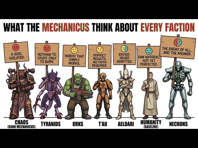 What Do The Tech-Priests Really Think Of Every Other Faction? (Warhammer 40k)
