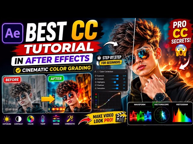 Best CC Tutorial in After Effects 😱 | Cinematic Color Grading Guide 2026